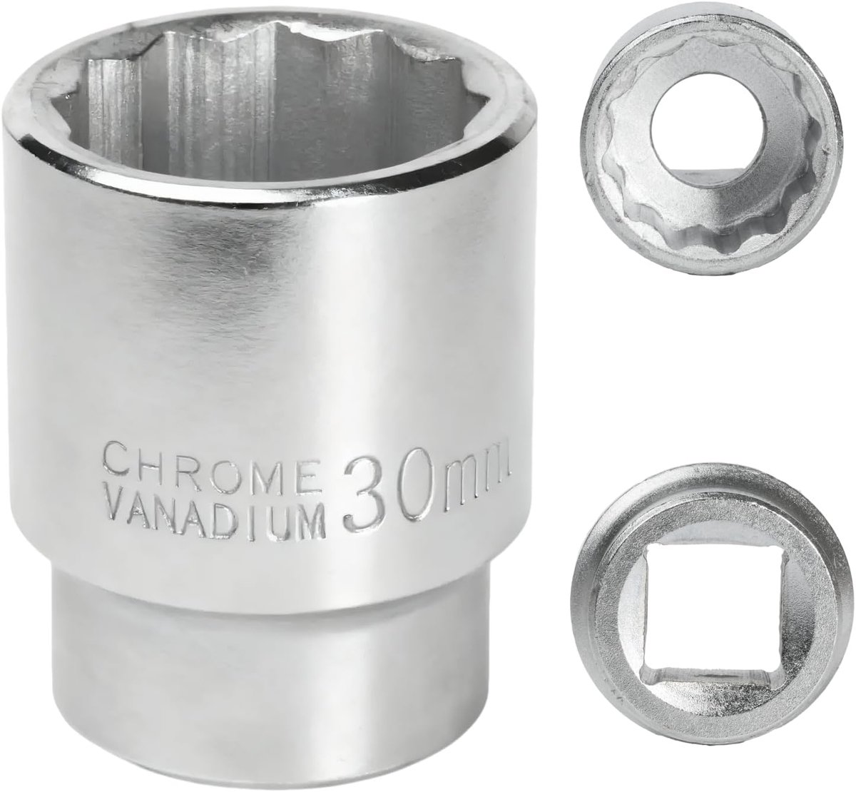 30 mm 3/4 inch 12-kant, dopsleutel 3/4 30 mm voor CR-MO sleutel (wit)