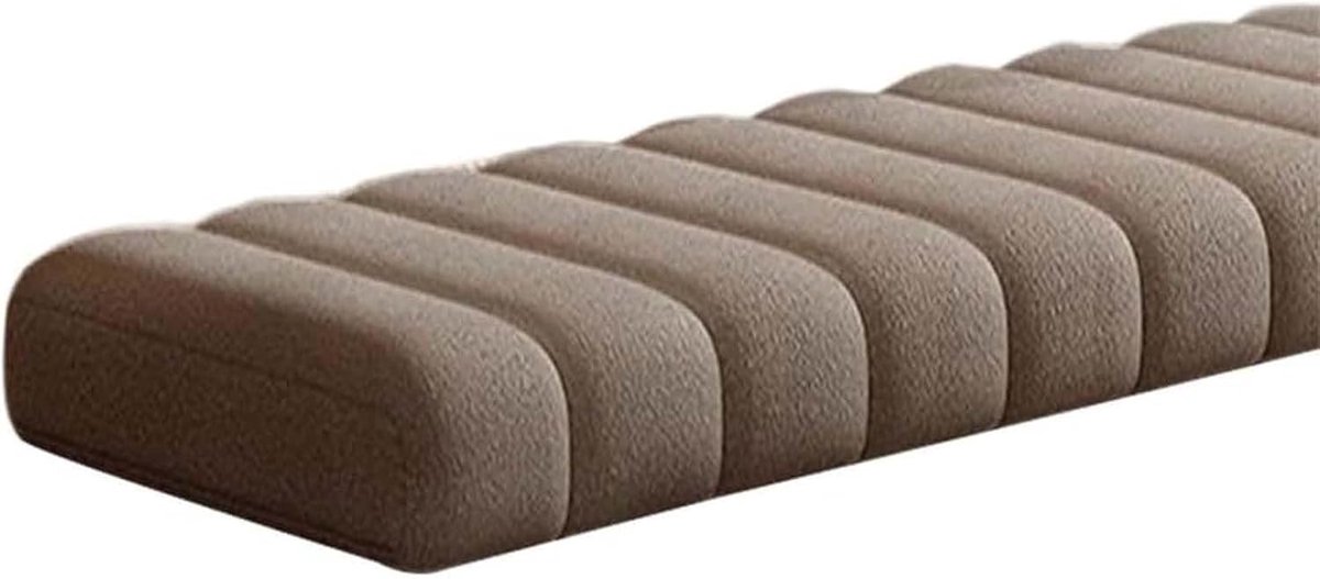 Generisch Bankauflage Bankkissen 120x40 100x40 80x40 160x40 40x40 4.5cm Dick Sitzkissen Bank Indoor Outdoor Abnehmbarem rutschfeste Sitzauflage Bank Fensterbank Gartenmöbel,Caramel,50x155cm