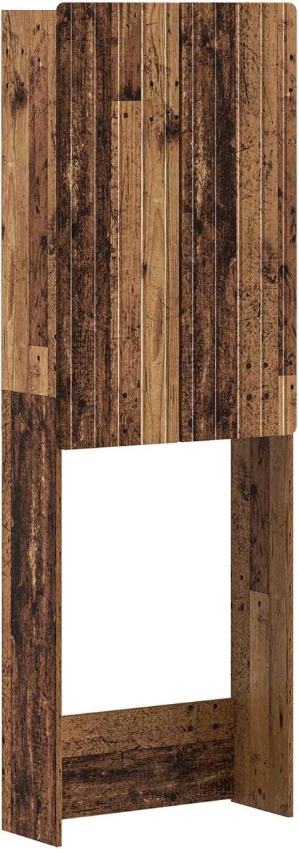 Toiletkast van hout 66 x 25,5 x 190 cm met deuren