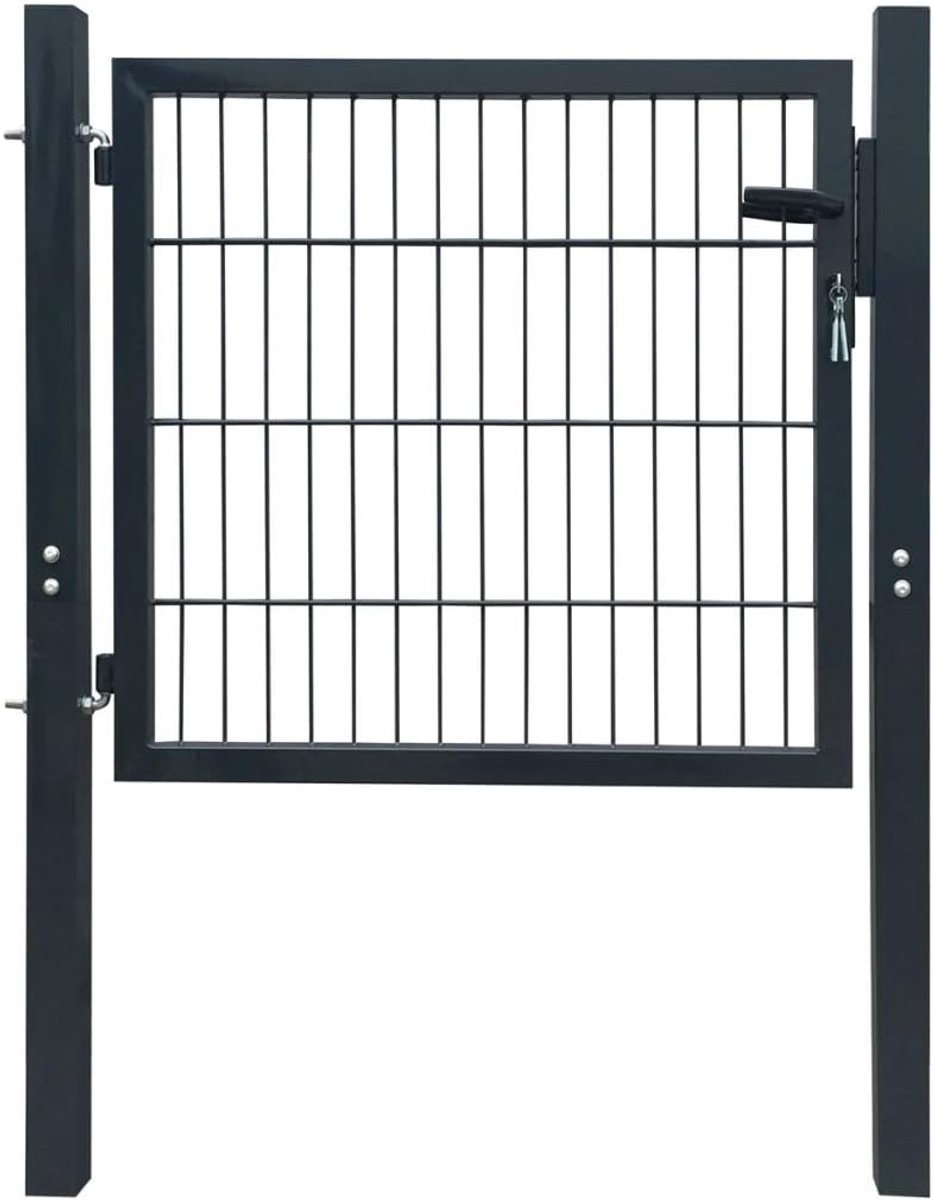 Tuindeur voor tuin, 2D, staal, voor tuin, terras, antraciet, 106 x 130 cm