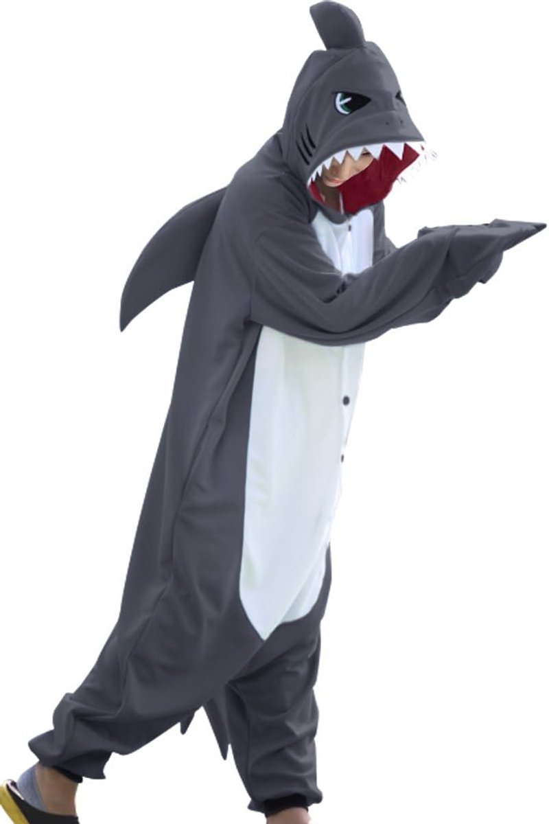 Haaienpak, uniseks, pyjama, cosplaykostuum voor volwassenen