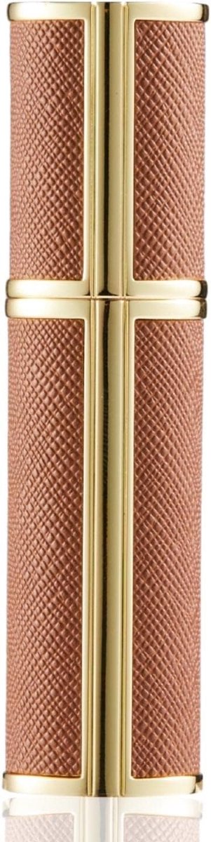 Parfumverstuiver, mini-parfumverstuiver voor onderweg, lege spuitfles voor parfum, handtas, parfumflessen voor op reis, 5 ml (JB-bruin)