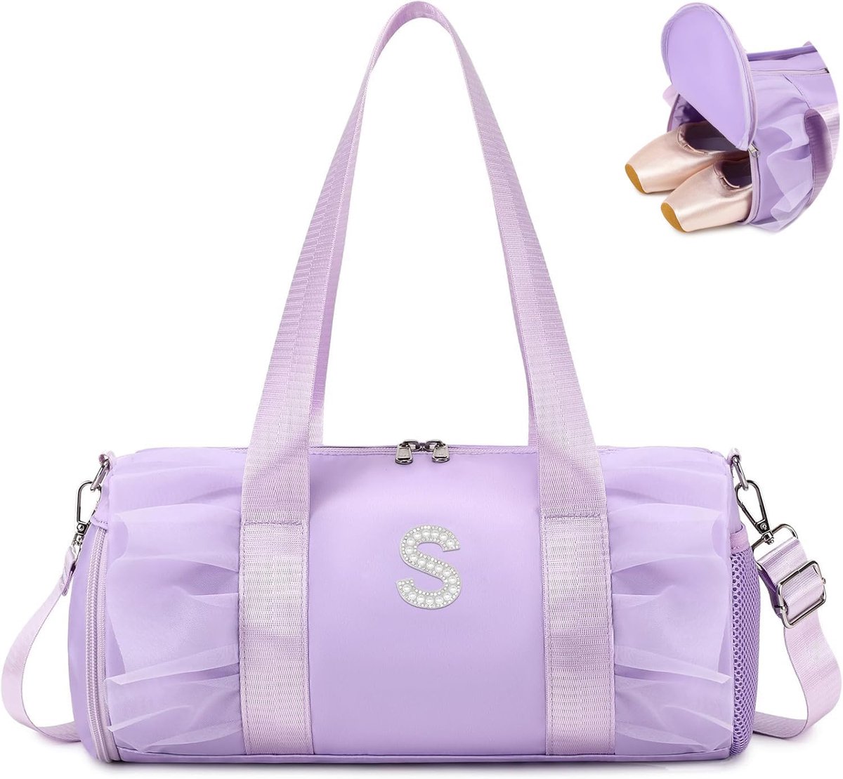 Sporttas Meisjes Sporttas Gym Tas Zwemmen Accessoires Dans Classic voor Nasstas, Paars., Violet S, kinderkoffer