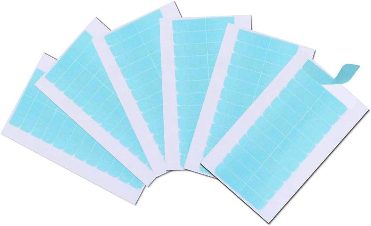 tapes, plakstrips, 72 stuks, plakband voor tape-extensies, super plakband voor haarverlengingen, haarinslag, pruikband, dubbelzijdige plakbanden