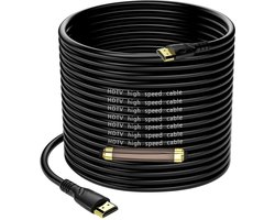 4K HDMI-kabel 25m-Jorenca(HDMI 2.0,18Gbps) Ultra High Speed vergulde connectoren, Ethernet Audio Return, Video 4K, FullHD1080p 3D Compatibel met Xbox Arc PS3 PS4 PS9 PC HDTV