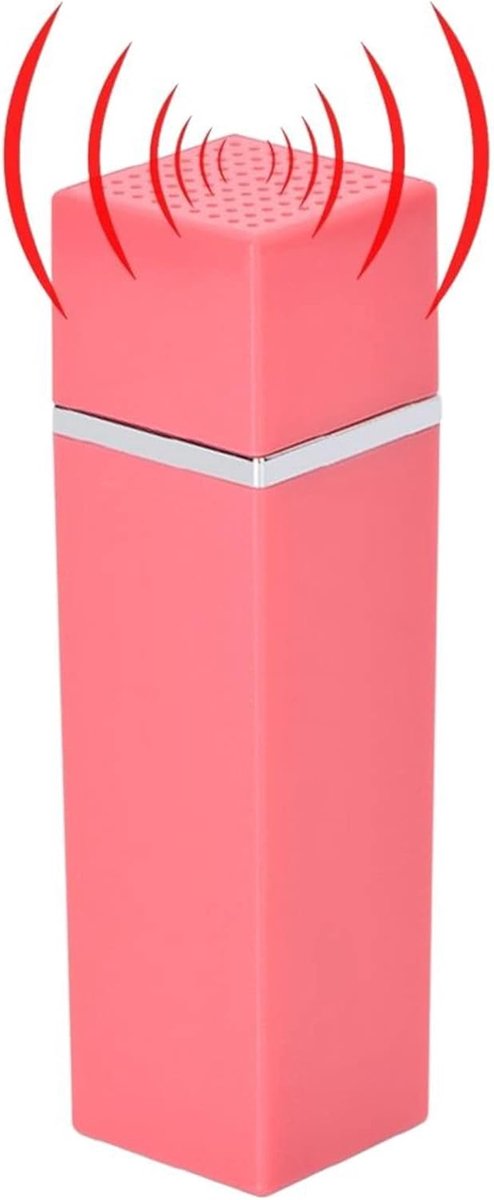 Veiligheidsalarm, lippenstift, noodsleutelhanger, zelfverdedigingsalarm voor women/kinderen/senioren, rood