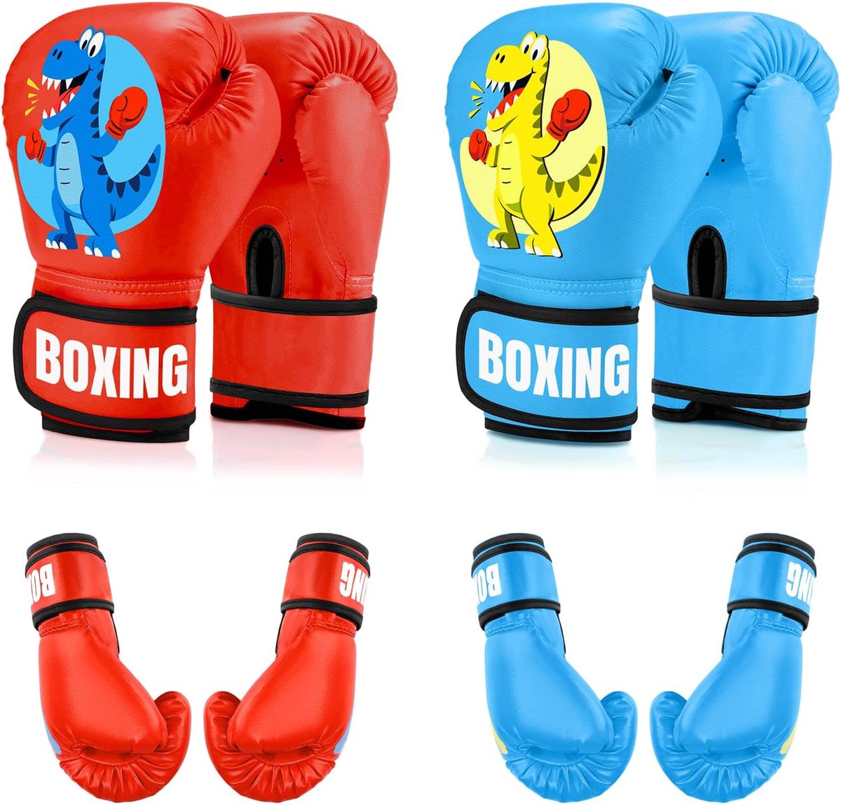 Bokshandschoenen voor kinderen, bokshandschoenen voor kinderen van 3 tot 14 jaar, PU-leer, kinderbokshandschoenen voor bokszak, sparring, training, Muay Thai, MMA, kickboksen en vechtsport