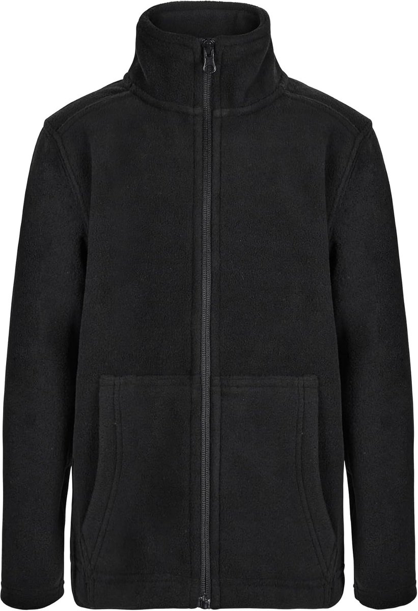 Perth Kids Fleecejack voor kinderen, zwart, maat 12/14, uniseks, Zwart, 12-14 años