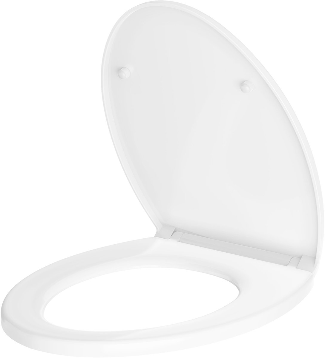 Toiletbril O Vorm Versterkt PP - Soft Close - Dubbellaags Design - Stil - Wankelvrije Scharnieren - Universeel voor Standaard WC