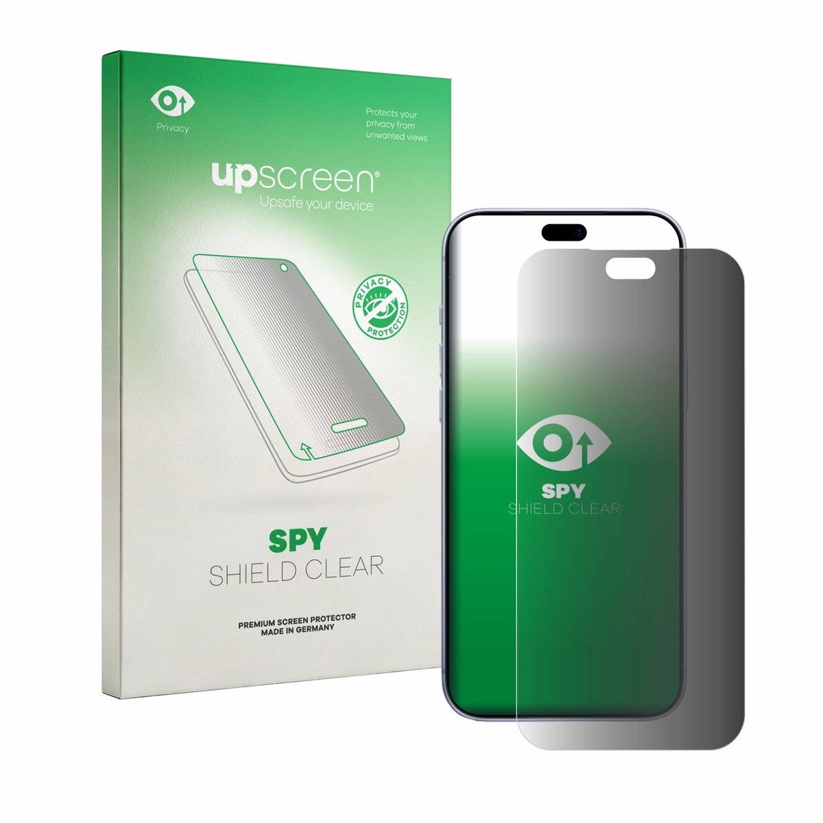 upscreen - privacy screenprotector voor Apple iPhone 18 Pro Max - Folie Beschermfolie Blauwlichtfilter