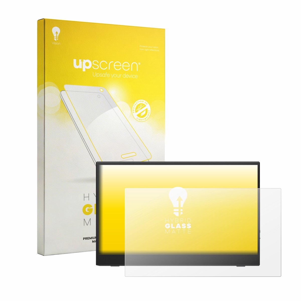 upscreen - Screenprotector voor UFYQL M156F04 15.6" - Folie Beschermfolie Beschermglas matte