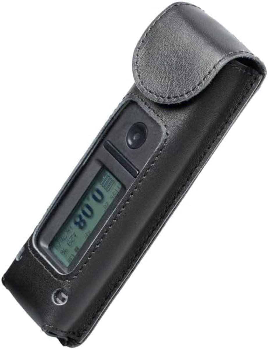 110/ZERO echt lederen beschermhoes met hangende ring en riemlus (lederen hoes)