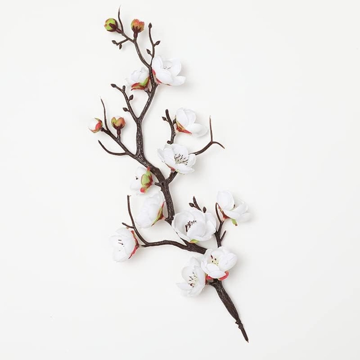 Nepbloemen Kunstbloem Cherry Spring Plum Blossom Peach Tak 30cm-60cm Zijde Bloem Boom Bloemknop for Bruiloft Decoratie kunstbloem (Color : 2)