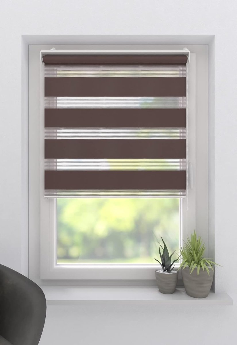 Rolgordijn Splendid Open Lichtdoorlatend Brown 45x180