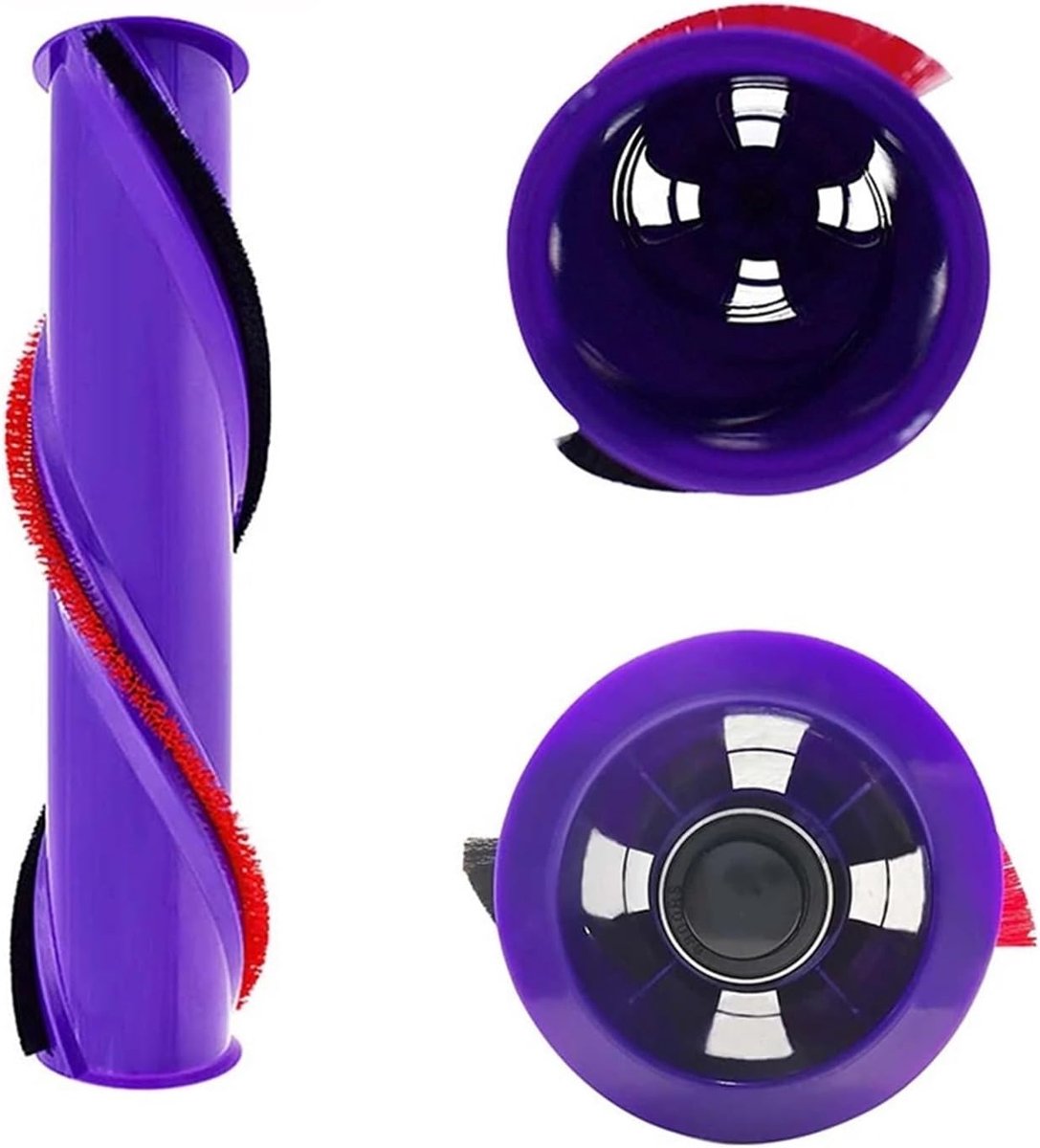 Borstelrol compatibel met Dyson V6 V8 V10 V11 snoerloze stofzuiger Vervangende borstelrol Elektrische borstelkop Roller Bar 966821-01 Onderdeel(V8)