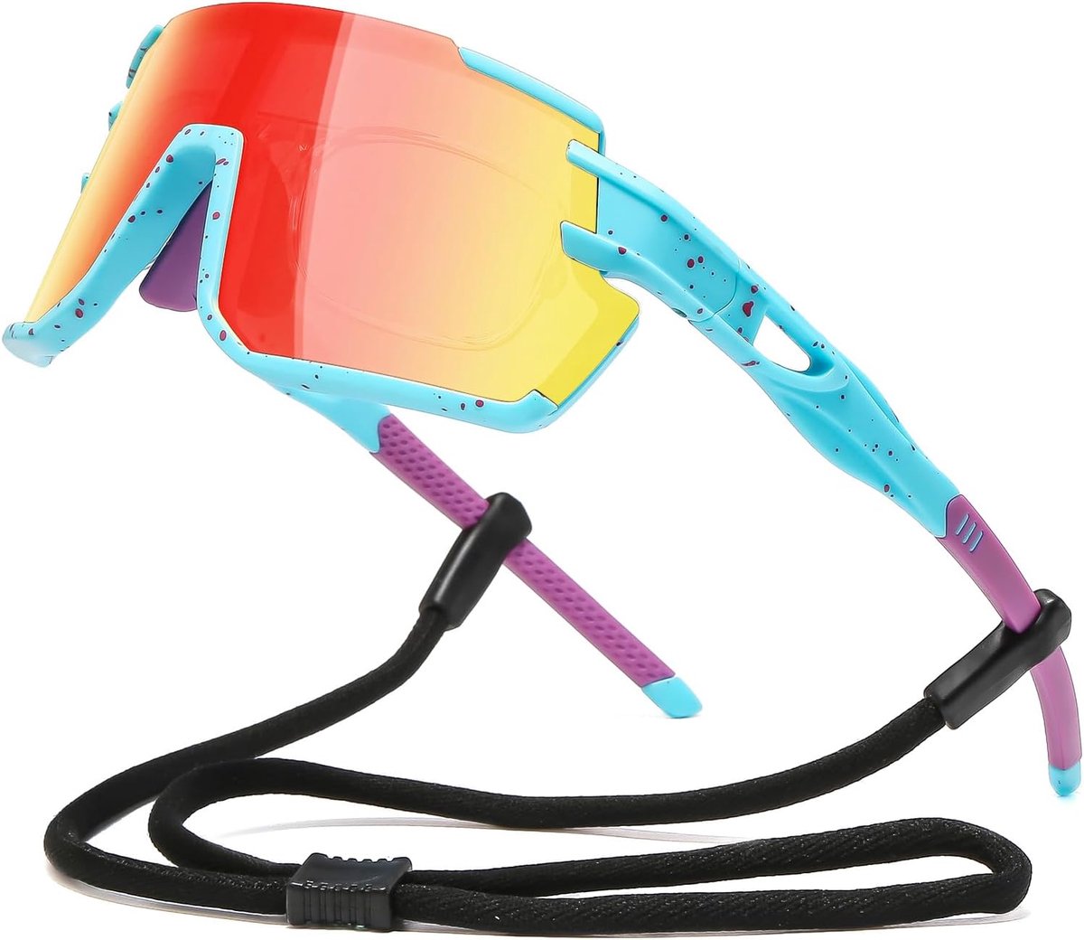 sportbril voor dames en heren, snelle bril, UV400-zonnebril, sport met bijziend montuur, racefietsbril voor wielrennen, hardlopen, outdoor-activiteiten