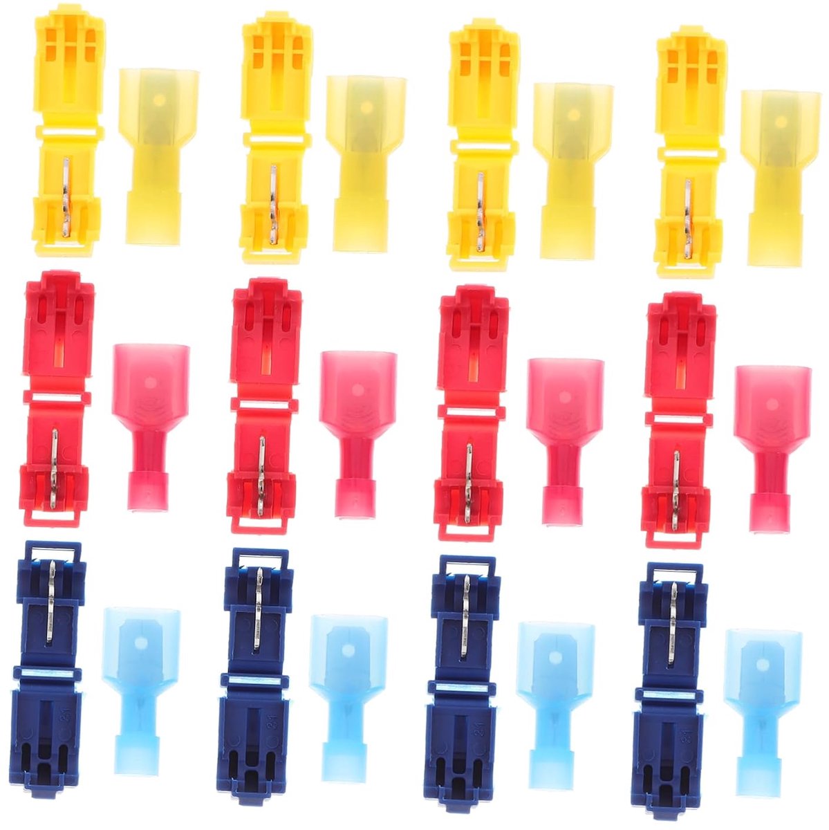 60stuks Tap Verbinder Kit Voor Elektrische Draadverbindingen Zelfstrippende Isolatieconnectoren Voor Sterke Betrouwbare Aansluitingen Huizen Kantoren