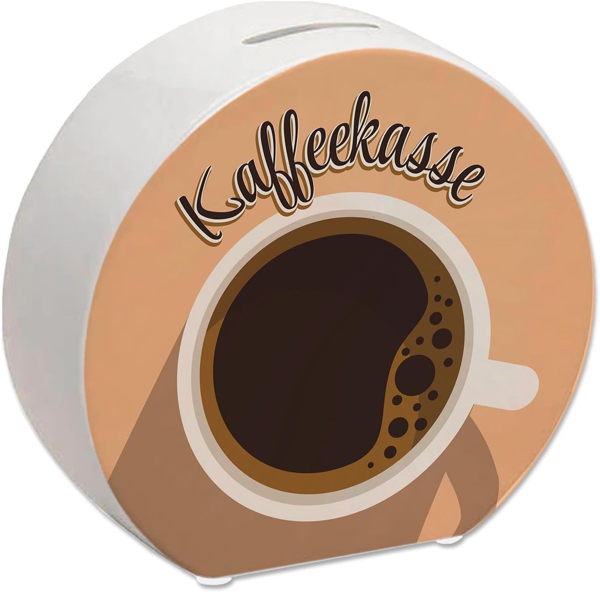 Spaarpot met koffiekopjesmotief: een geweldige fooienpot voor kappers en restaurants, perfect voor alle beroepen waarbij u regelmatig een kleine fooi van klanten krijgt.
