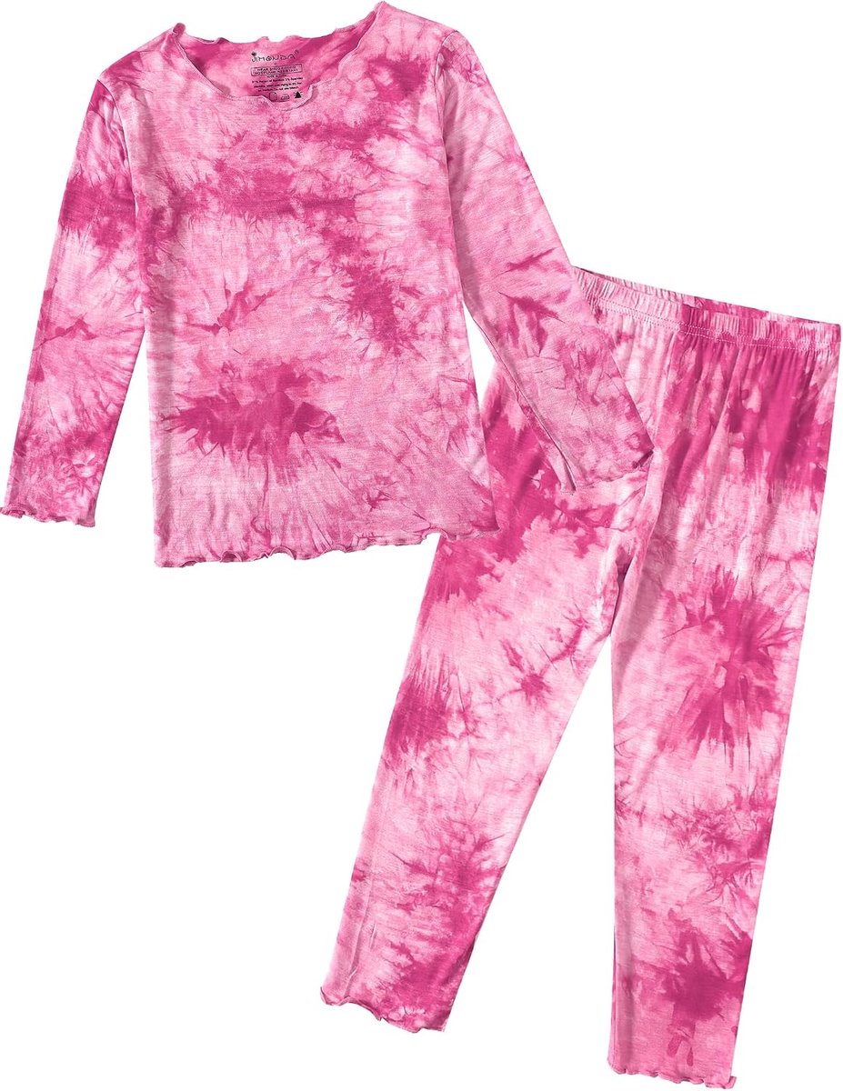 Pyjama jongens lange mouwen tweedelige pyjama set zacht kinderen nachtkleding batikprint pyjama voor jongens 2-14 jaar