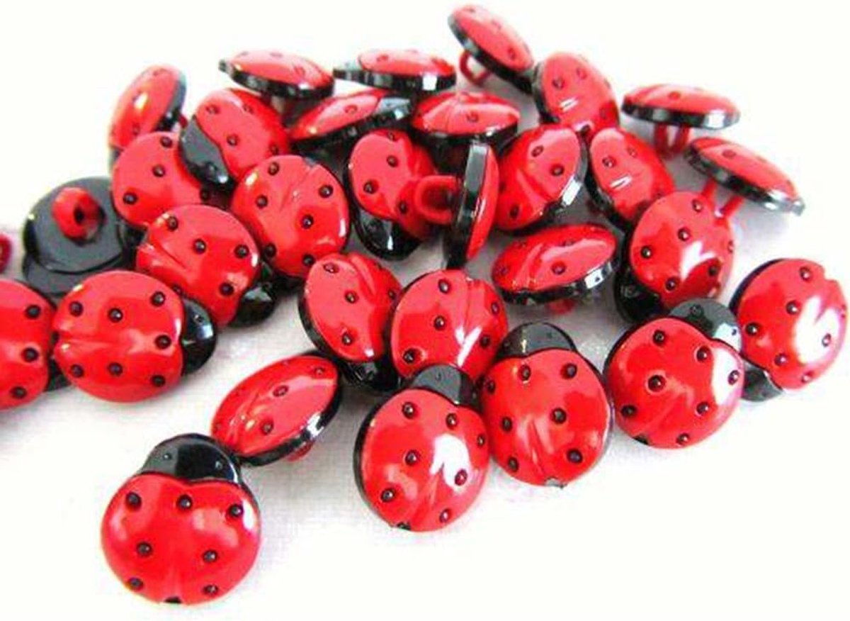 Knopen 15 mm (rood), geschikt voor accessoires, kan op kleding worden genaaid, voor schoenen, tassen, bruiloften, feesten, festivals, albums