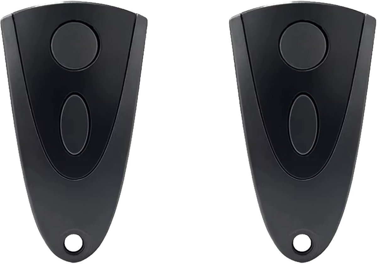 Bedienbaas afstandsbediening geschikt voor Novoferm (2x) zwart - 502/504/512 & MAX/Mix/MTR/MCHS/MNHS 433 MHz modellen