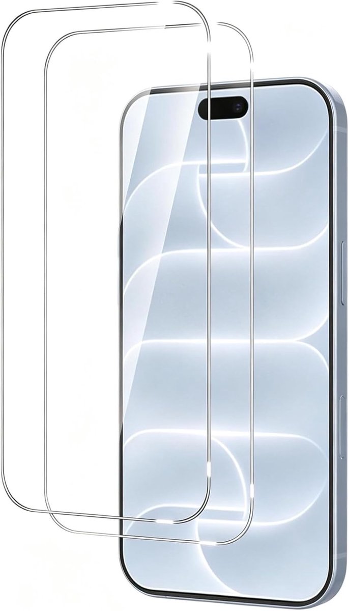 Screen Protector voor iPhone 18 Pro, 2 Stuks pantserbescherming glasfolie, Beschermglas Antikras, Gehard Glas 9H