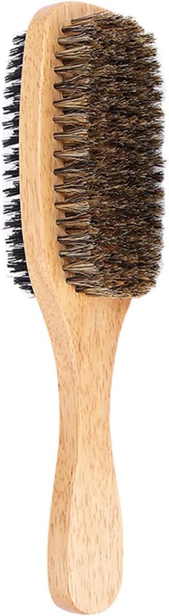 Haarborstel voor Baardverzorging, Dubbelzijdige Baardborstel voor een Gezonde en Stijlvolle Baard, Ideaal voor Mannen met een Volle Baard