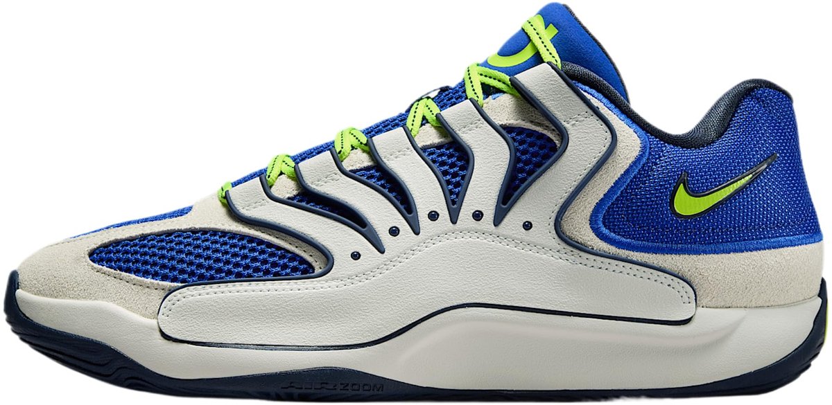 Nike KD18 Basketbalschoenen Hyper Royal Neon Sail EU Geel