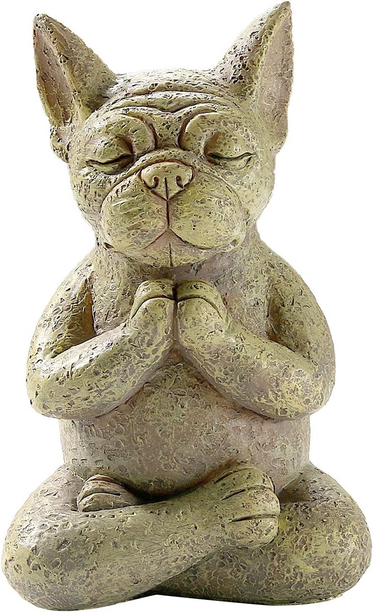 Beelden Sculpturen Meditatie Hond Hars Ornamenten Meditatie Meditatie Ambachten Tuin Ornamenten for Home Decor Tuin Decoratie (Color : A)