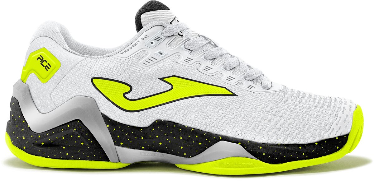 Joma Ace Pro 2202 Tennisschoenen - Grijs/Geel/Wit - Maat 41