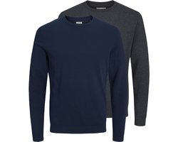 JACK&JONES - JJEBASIC KNIT CREW NECK 2PK MP Heren Trui