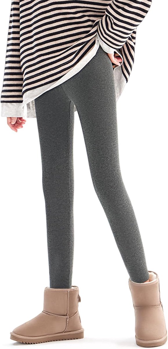 Thermische legging voor meisjes - Lichtgewicht fleecegevoerde, slim fit basislaagbroek