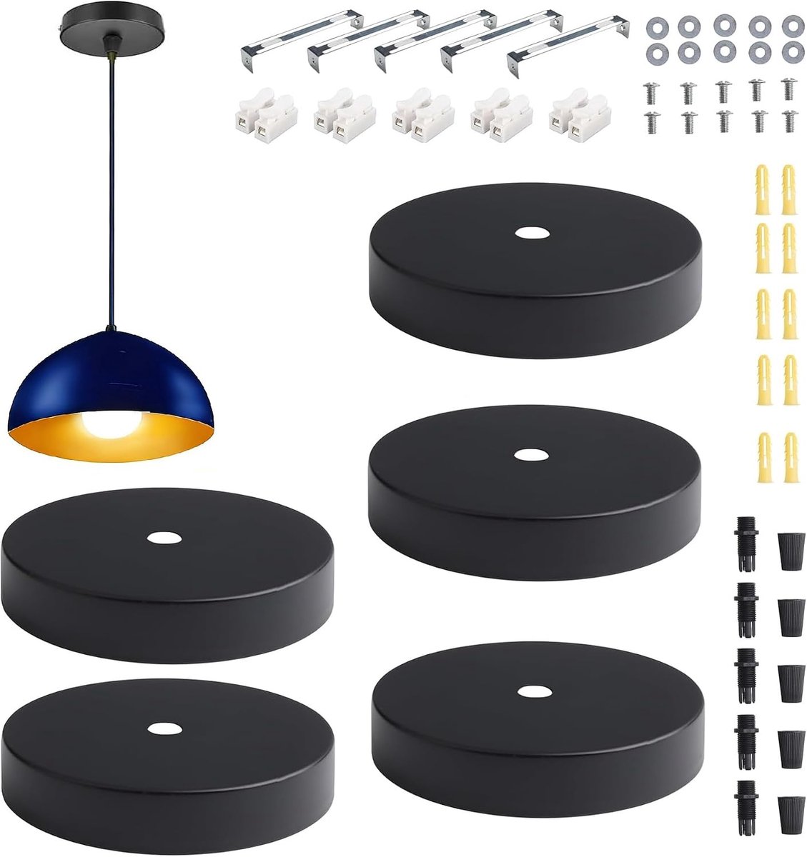 Lampenkappen set (5 stuks)