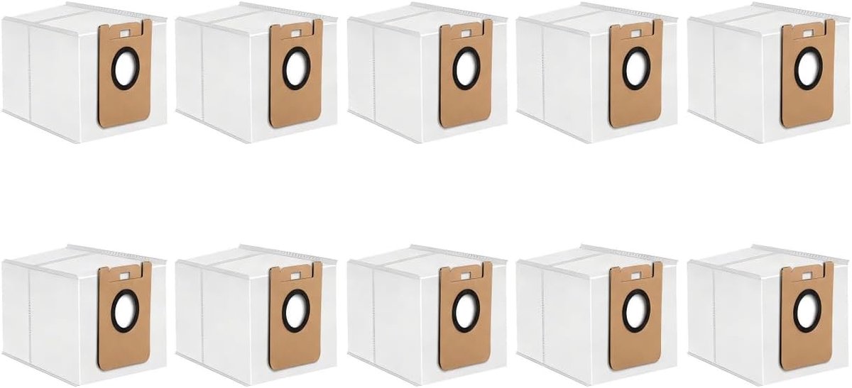 10 Stofzuigerzakken Compatibel met Dream D10 Plus/D10s Plus Robotstofzuiger, Accessoireset voor Zakken