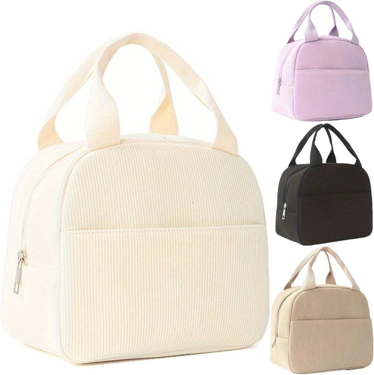 Lunchtas, schattige kartonnen geïsoleerde lunchbox, herbruikbare lunchtassen waterdichte lunchtas, opvouwbare lunchtas voor vrouwen, mannen, kinderen en studenten, reizen, picknick, school