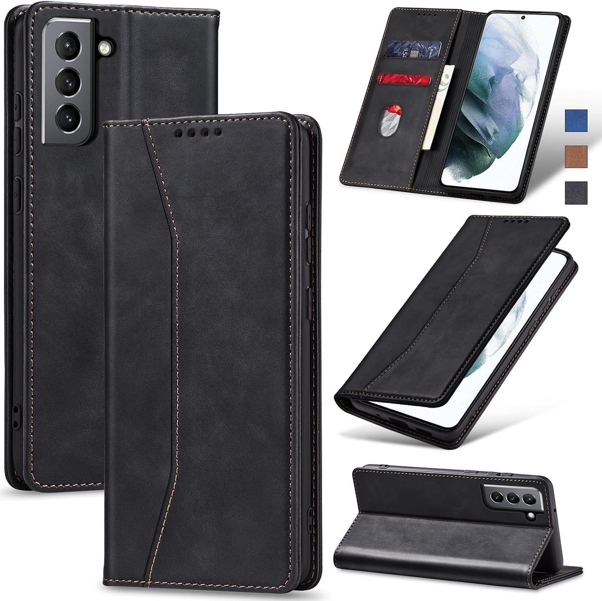 Hoesje voor Samsung S21,Zwart