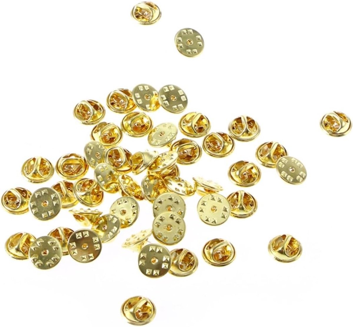 Vlinder Clutch Pin Backs in Goud Vervangende Insigne Badge Bevestigingen voor Reverspennen Dasspelden Geschikt voor Sieraden Servicebars