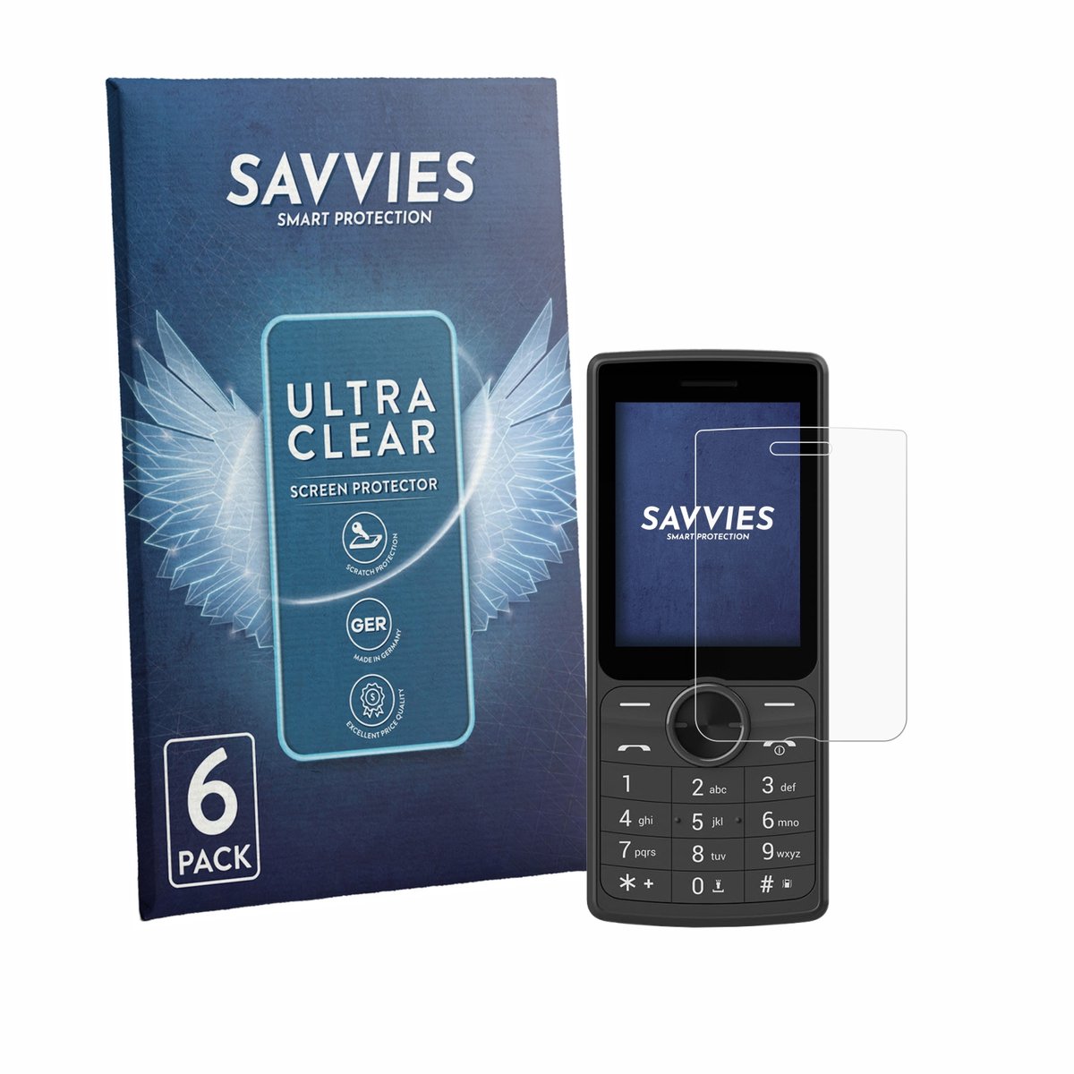 Savvies - Screenprotector voor SPC Wild Cool - Folie Beschermfolie transparant 6 Stuks