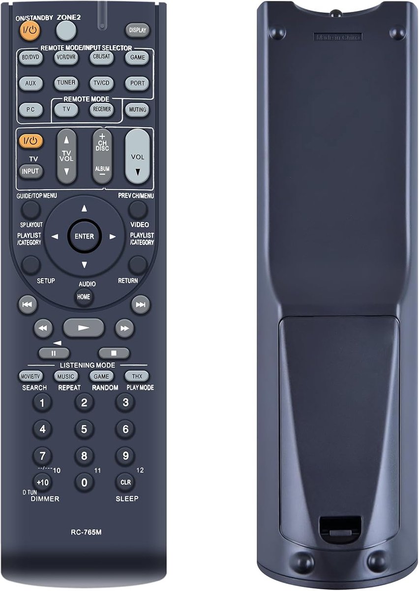 Afstandsbediening RC-765M voor Onkyo AV ReceiverRC765M TX-SR608 24140765 RT24140765 TXSR608 TX-SR313 TXSR313