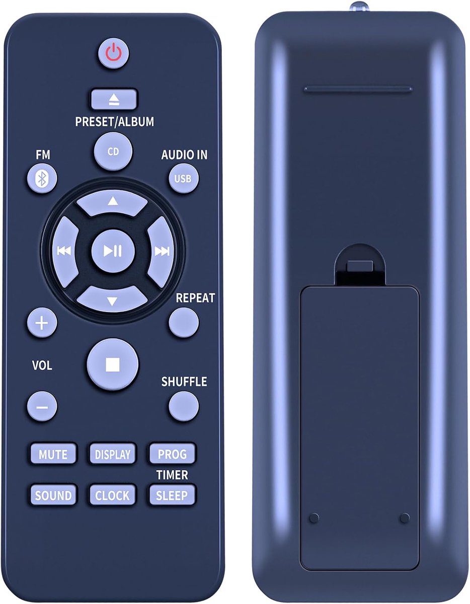 Afstandsbediening BTM2280 Voor Philips Micro Music Stereo-installatie BTM2180 BTM2310 BTM1180 BTM2130 BTM2310/12 BTM2310/55 BTM2310/93 BTM2310/96 DCM2068/93
