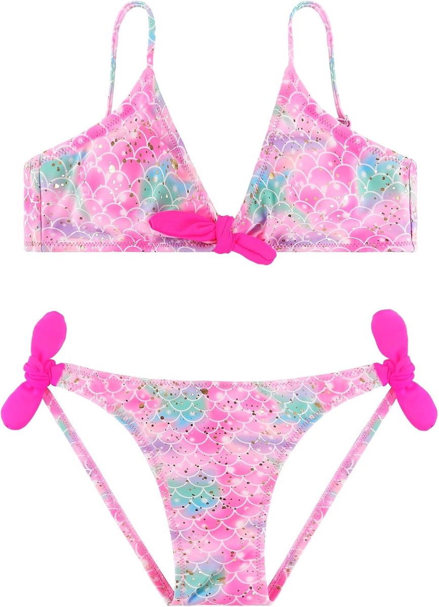 Zwempak, tweedelig bikinisetje, tankinisetjes, zwempak voor meisjes van 2-14 jaar