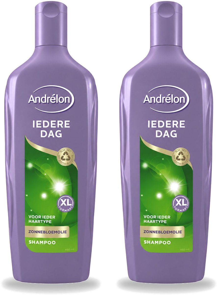 2 x Andrélon - Iedere Dag - Shampoo - 450 ml - Bulkverpakking - 2 stuks