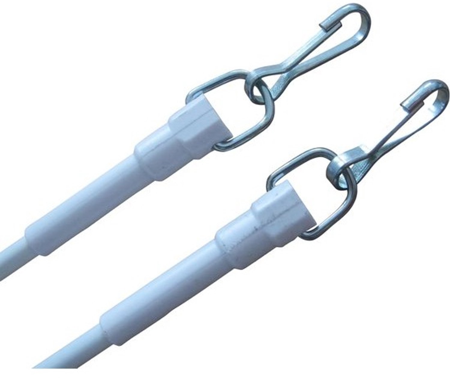 Gordijnstang set - Gordijnrails accessoires - Vensterdecoratie ophangen - Wandmontage mogelijk - 4 stuks 75 cm - Wit