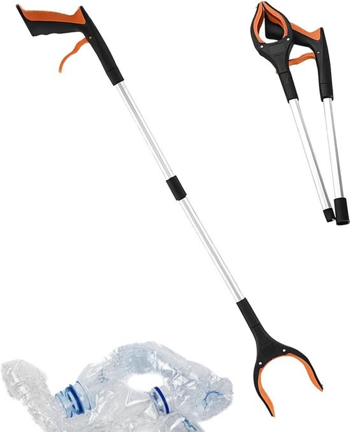 Grijper Tool - Opvouwbare Stok - Voorwerpen Oppakken - Verbeterde Antislip Grip - 83 cm - Oranje