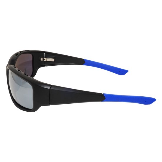 WK Premium Sport Zonnebril – Gepolariseerde UV400 Zilver REVO TAC Lenzen – Ultralicht en Flexibel TR90 Montuur – Zachte Rubberen Neus- en Oorpads – Mat Zwart – Ideaal voor Autorijden, Fietsen en Outdoor — afbeelding 4