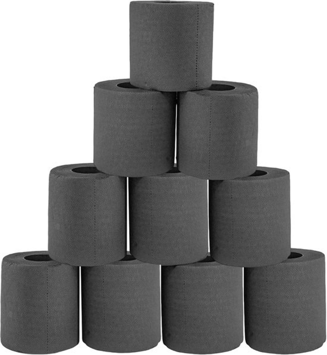 Zwarte papieren handdoeken - Toiletrollen - Badkamer Decoratie - 4-laags zacht - 10 stuks - Zwart