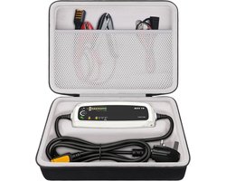 Beschermende Tas voor CTEK MXS 10 en MXS 7.0, Hardcase voor Volautomatische Oplader met Aangepaste Sleuven, Ideaal voor Onderweg en Veilig Opslag