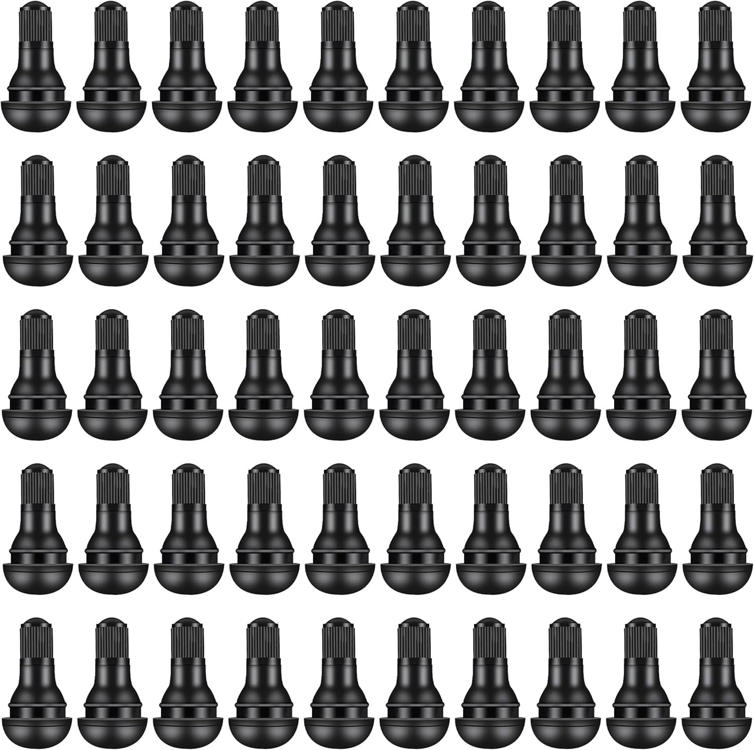 Rubber ventielen TR412 - 50 stuks - zwart - hoogwaardige kwaliteit - langdurige werking - ShopVlot