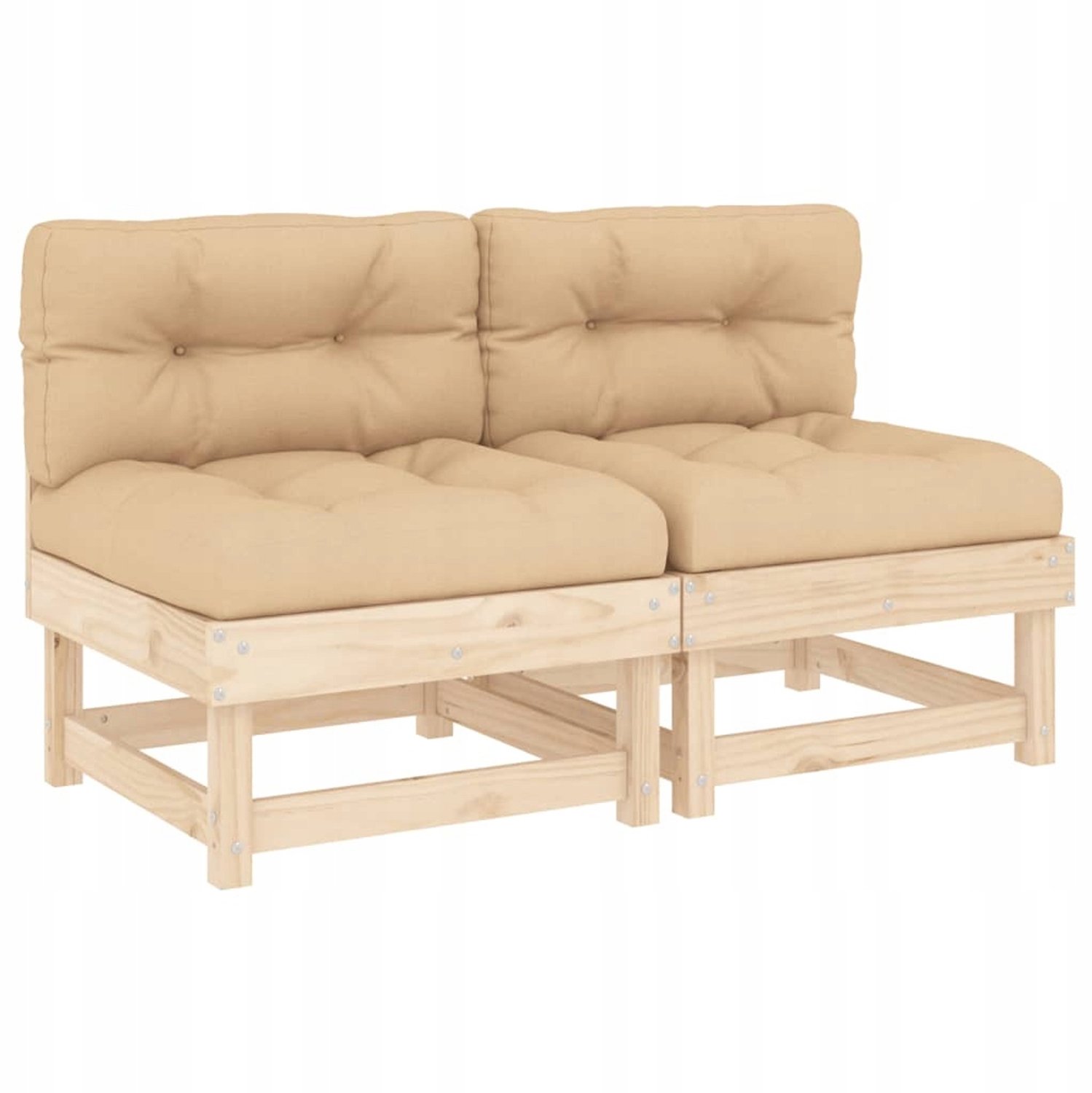 2x Houten Modulaire Tuinbank - Comfortabel & Stijlvol