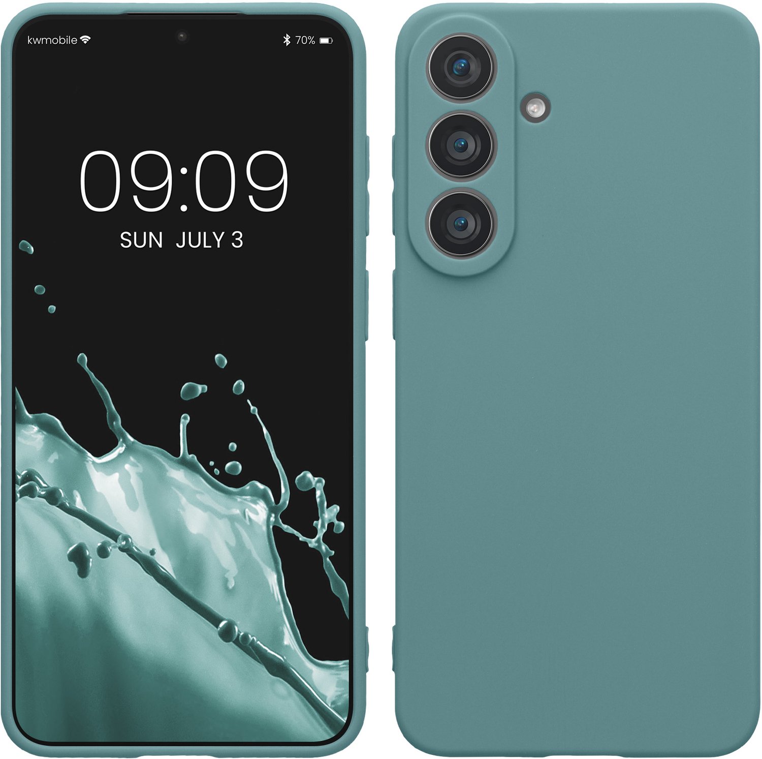 kwmobile telefoonhoesje geschikt voor Samsung Galaxy S26 FE - Hoesje voor smartphone - Precisie camera uitsnede - In Arctische nacht